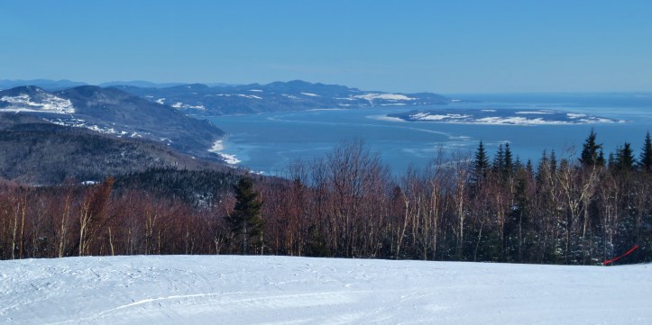 View from the slopes of Le Massif in Quebec City. Photo by Wake and Wander. 