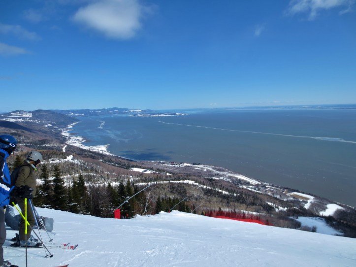 View from the slopes of Le Massif in Quebec City. Photo by Wake and Wander. 