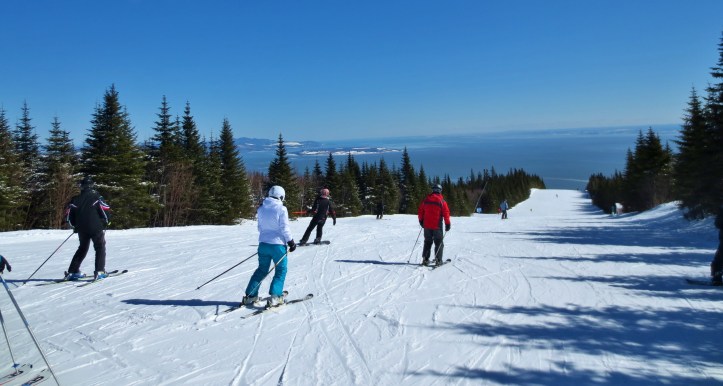 View from the slopes of Le Massif in Quebec City. Photo by Wake and Wander. 
