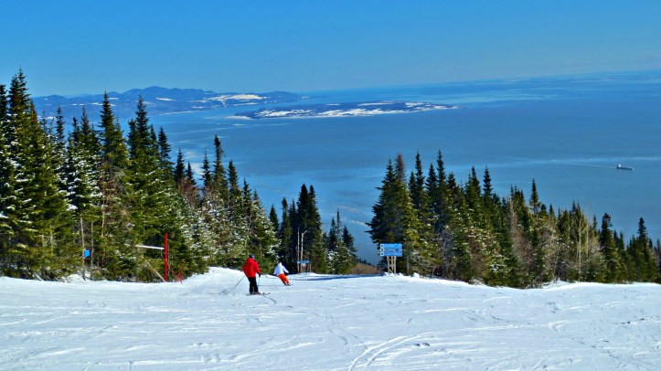 View from the slopes of Le Massif in Quebec City. Photo by Wake and Wander. 