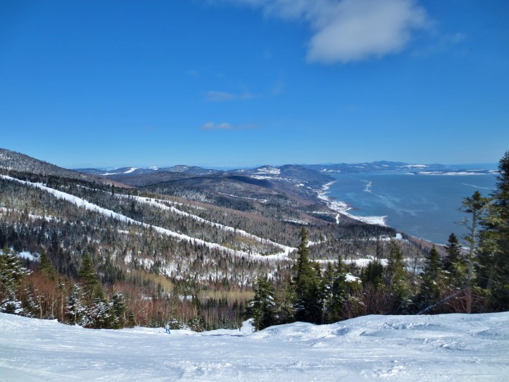 View from the slopes of Le Massif in Quebec City. Photo by Wake and Wander. 