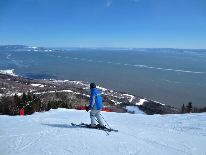 View from the slopes of Le Massif in Quebec City. Photo by Wake and Wander. 