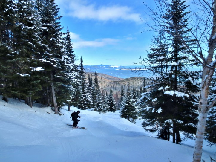 View from the slopes of Le Massif in Quebec City. Photo by Wake and Wander. 