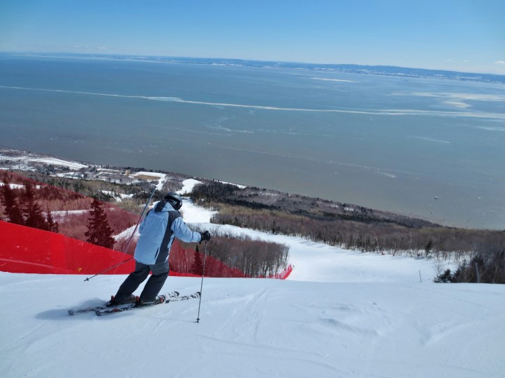 View from the slopes of Le Massif in Quebec City. Photo by Wake and Wander. 