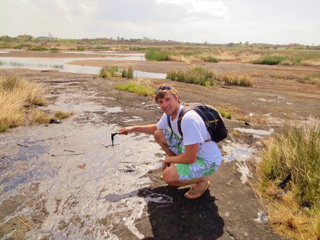 Pitch Lake in Trinidad. Photo by Wake and Wander. 