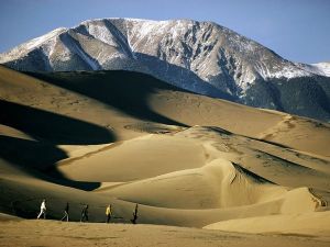 The Great Sand Dunes in Southern Colorado. 