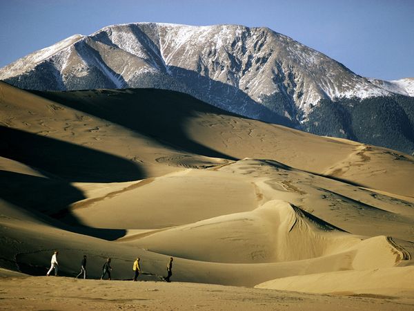 The Great Sand Dunes in Southern Colorado. 