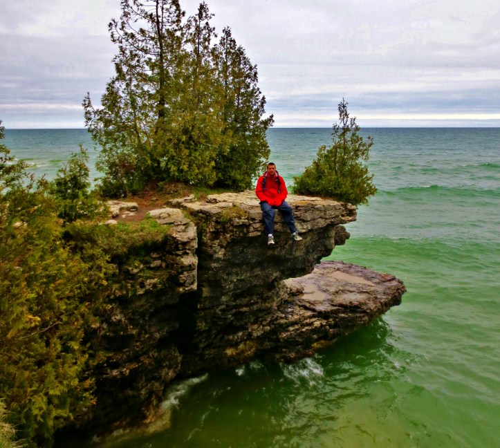 Cave Point County Park in Door County, Wisconsin. Photo by Wake and Wander. 