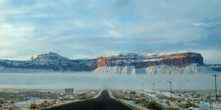 View from the drive through Monument Valley near the Arizona/Utah border. Photo by Wake and Wander.