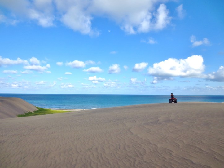 Exploring the sand dunes in Chachalacas near Veracruz, Mexico. Photo by Wake and Wander.