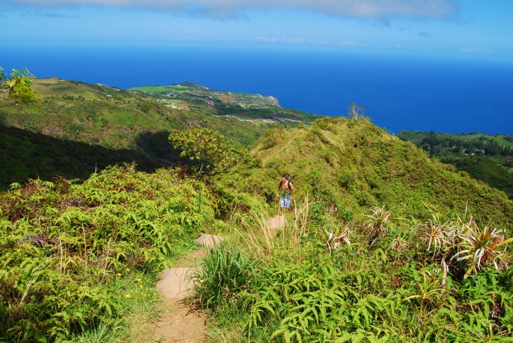 Yours truly hiking on Maui back in 2008. Photo by Wake and Wander. 