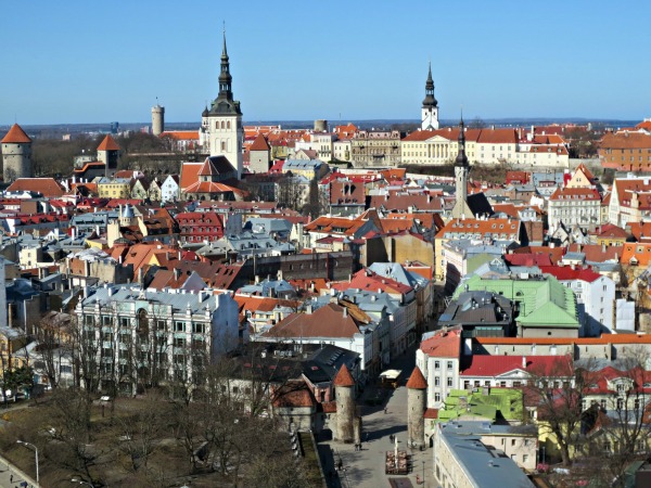 View of Old Town Tallinn in Estonia. Photo by Wake and Wander. 